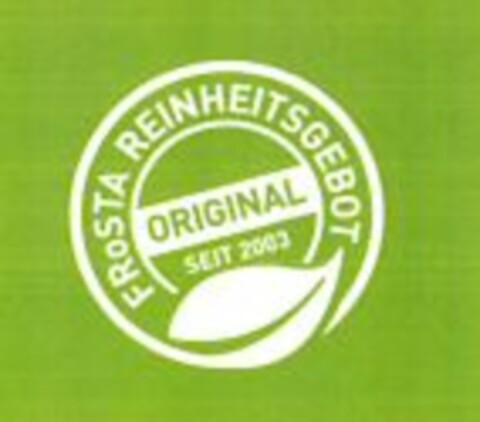 FRoSTA REINHEITSGEBOT ORIGINAL SEIT 2003 Logo (WIPO, 26.03.2011)