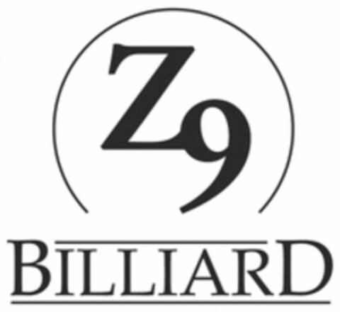 Z9 BILLIARD Logo (WIPO, 05/20/2019)