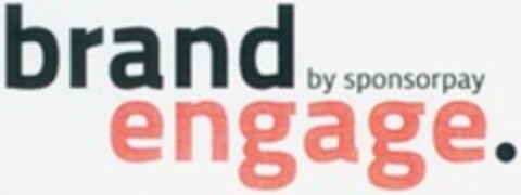 brand by sponsorpay engage. Logo (WIPO, 09/21/2012)