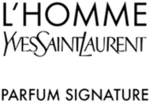 L'HOMME YVES SAINT LAURENT PARFUM SIGNATURE Logo (WIPO, 28.05.2019)