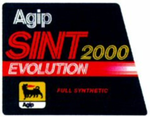 Agip SINT 2000 EVOLUTION FULL SYNTHETIC Logo (WIPO, 13.08.1999)