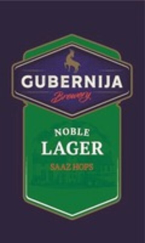 GUBERNIJA Brewery NOBLE LAGER SAAZ HOPS Logo (WIPO, 22.07.2020)
