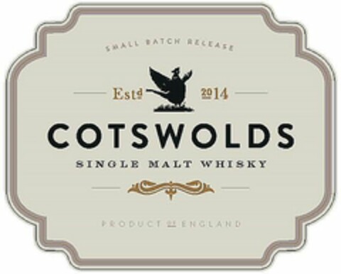 EST 2014 COTSWOLDS SINGLE MALT WHISKY Logo (WIPO, 01/26/2016)