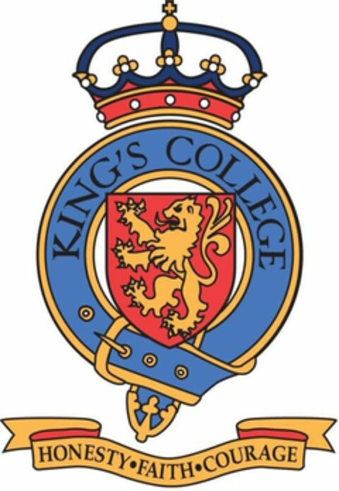 KING'S COLLEGE HONESTY FAITH COURAGE Logo (WIPO, 01/03/2017)