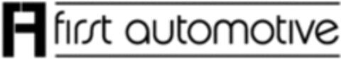 1A FIRST AUTOMOTIVE Logo (WIPO, 12/05/2018)