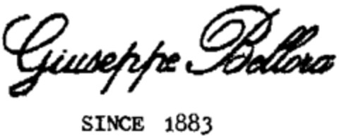 Giuseppe Bellora SINCE 1883 Logo (WIPO, 06.03.2000)