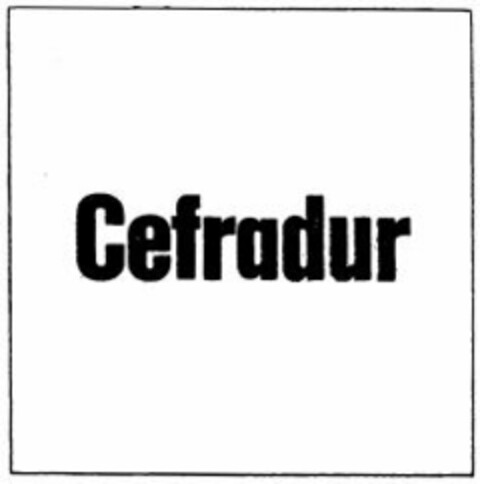 Cefradur Logo (WIPO, 25.03.2005)