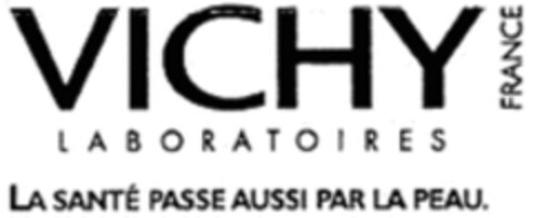 VICHY LABORATOIRES FRANCE LA SANTÉ PASSE AUSSI PAR LA PEAU Logo (WIPO, 02/17/2021)