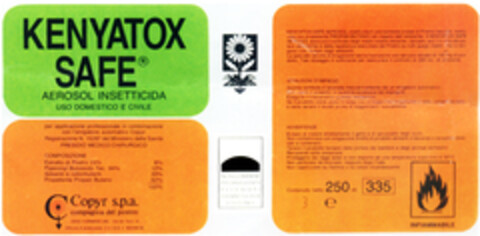 KENYATOX SAFE Logo (WIPO, 06/11/1993)