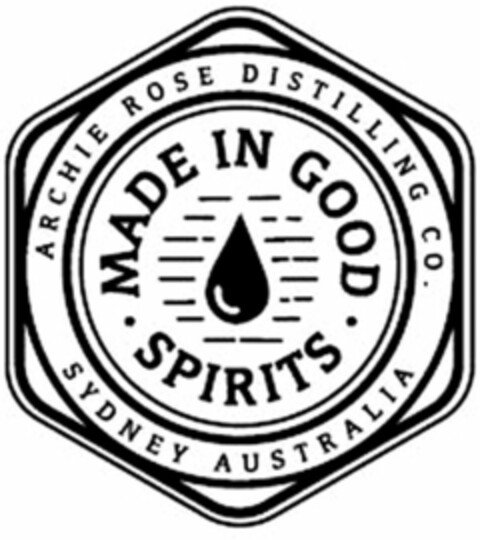 MADE IN GOOD SPIRITS ARCHIE ROSE DISTILLING CO. SYDNEY AUSTRALIA Logo (WIPO, 24.04.2018)