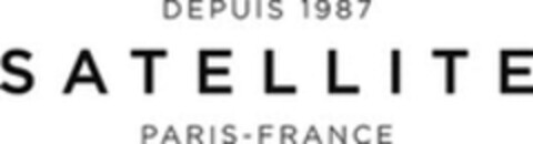 DEPUIS 1987 SATELLITE PARIS-FRANCE Logo (WIPO, 22.05.2019)