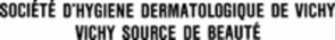 SOCIÉTÉ D'HYGIENE DERMATOLOGIQUE DE VICHY VICHY SOURCE DE BE AUTÉ Logo (WIPO, 27.09.1957)