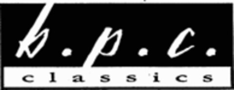 b.p.c. classics Logo (WIPO, 16.07.1999)