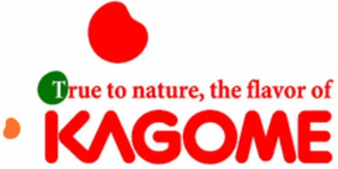 True to nature, the flavor of KAGOME Logo (WIPO, 03.07.2019)