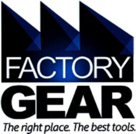 FACTORY GEAR The right place.The best tools. Logo (WIPO, 09/28/2018)