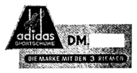 adidas SPORTSCHUHE DIE MARKE MIT DEN 3 RIEMEN Logo (WIPO, 05.02.1954)