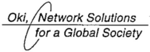 Oki, Network Solutions for a Global Society Logo (WIPO, 24.10.2000)