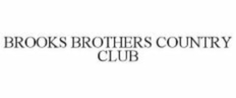 BROOKS BROTHERS COUNTRY CLUB Logo (WIPO, 07/27/2012)