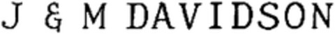 J & M DAVIDSON Logo (WIPO, 14.10.2014)