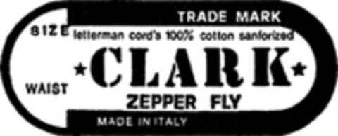 CLARK ZEPPER FLY MADE IN ITALY Logo (WIPO, 10.02.1978)