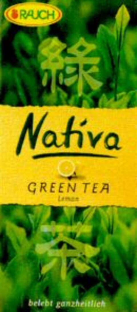 RAUCH Nativa GREEN TEA Lemon Logo (WIPO, 10.04.2001)