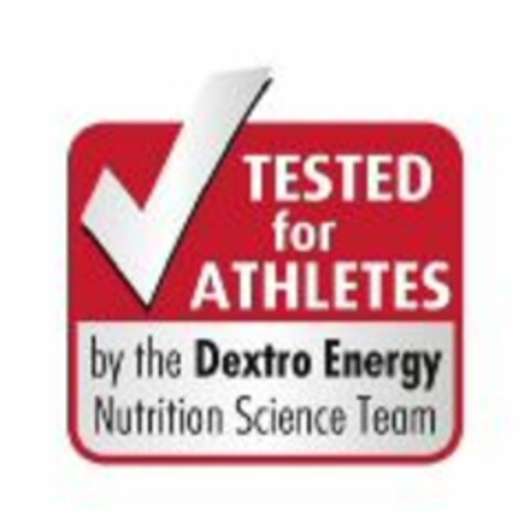 Tested for athletes by the Dextro Energy Nutrition Science Team Logo (WIPO, 09/17/2010)