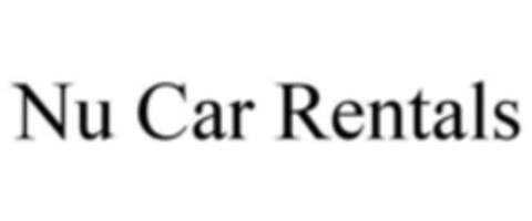 Nu Car Rentals Logo (WIPO, 10/20/2015)