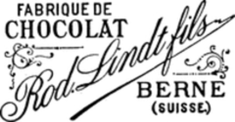 FABRIQUE DE CHOCOLAT Rod. Lindt fils BERNE (SUISSE) Logo (WIPO, 21.07.1958)