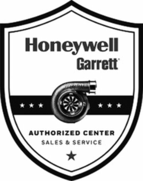 Honeywell Garrett AUTHORIZED CENTER SALES & SERVICE Logo (WIPO, 06/12/2017)