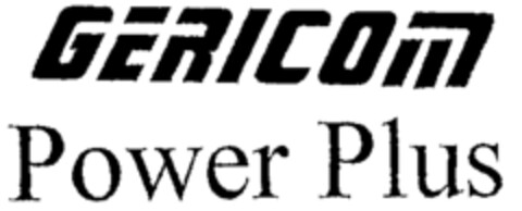 GERICOM Power Plus Logo (WIPO, 10.07.1996)