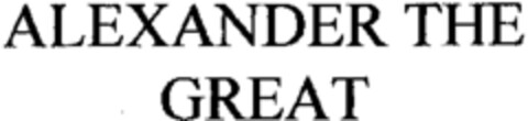 ALEXANDER THE GREAT Logo (WIPO, 13.11.2003)