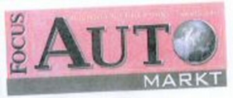 FOCUS AUTO MARKT Logo (WIPO, 09.09.2004)