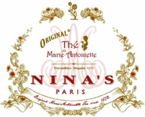 NINA'S PARIS ORIGINAL Thé de Marie-Antoinette Logo (WIPO, 09/16/2013)