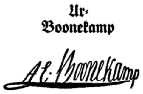 Ur. Boonekamp A.P. Boonekamp Logo (WIPO, 07/18/1955)