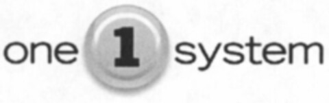 one 1 system Logo (WIPO, 01/11/2013)