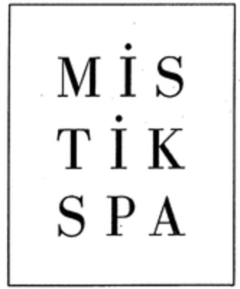 MISTIK SPA Logo (WIPO, 12/31/2013)
