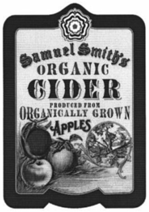 Samuel Smiths ORGANIC CIDER PRODUCED FROM ORGANICALLY GROWN APPLES Logo (WIPO, 13.11.2009)