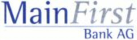 MainFirst Bank AG Logo (WIPO, 06.12.2002)