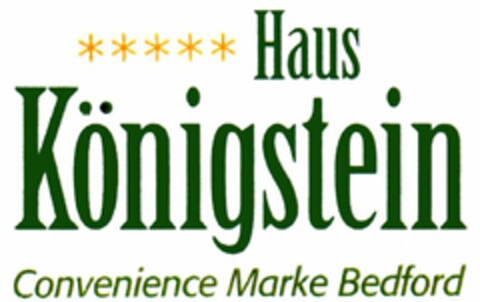 Haus Königstein Convenience Marke Bedford Logo (WIPO, 03.12.2008)