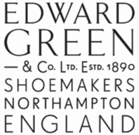 EDWARD GREEN - & Co. Ltd. Estd. 1890 SHOEMAKERS NORTHAMPTON ENGLAND Logo (WIPO, 11.04.2016)