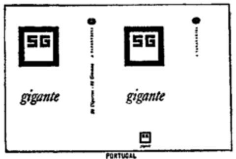 SG gigante PORTUGAL Logo (WIPO, 08/04/1978)