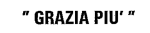 GRAZIA PIU' Logo (WIPO, 15.02.1989)