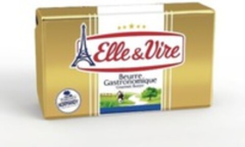 Elle & Vire Beurre Gastronomique Gourmet Butter Logo (WIPO, 10.06.2016)