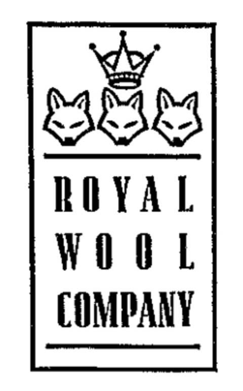 ROYAL WOOL COMPANY Logo (WIPO, 04/14/1990)