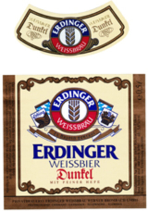 ERDINGER WEISSBIER Dunkel Logo (WIPO, 26.01.1993)