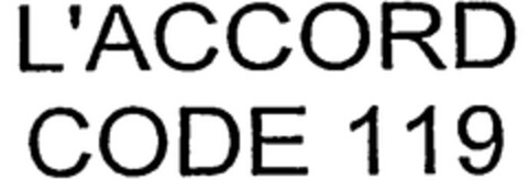 L'ACCORD CODE 119 Logo (WIPO, 07.07.2010)
