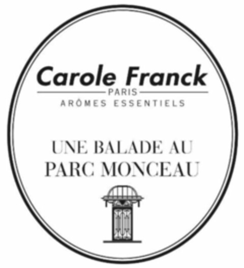 Carole Franck UNE BALADE AU PARC MONCEAU PARIS ARÔMES ESSENTIELS Logo (WIPO, 13.11.2012)