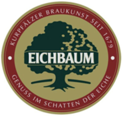 EICHBAUM KURPFÄLZER BRAUKUNST SEIT 1679 GENUSS IM SCHATTEN DER EICHE Logo (WIPO, 12.05.2014)