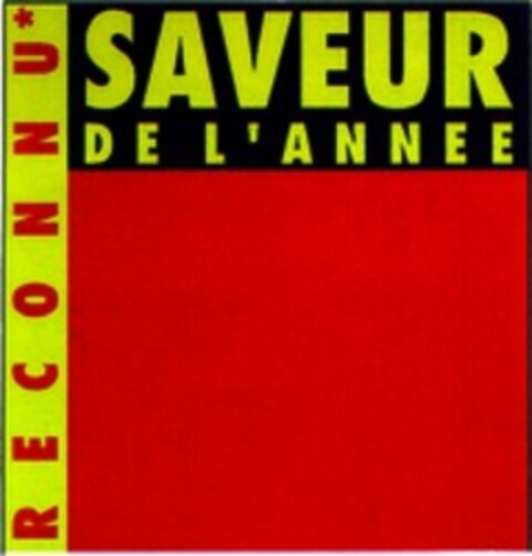 RECONNU SAVEUR DE L'ANNEE Logo (WIPO, 07/20/1998)