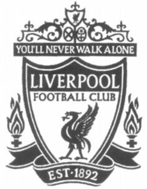 YOU'LL NEVER WALK ALONE LIVERPOOL FOOTBALL CLUB EST.1892 Logo (WIPO, 15.05.2004)